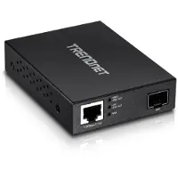 Trendnet Media Converter - - TFC-PGSFP - 1 Poort - Gigabit Ethernet - PoE+