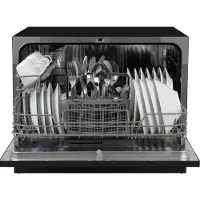 Tomado TDW5501B - Mini vaatwasser - Kleine vaatwasser - Vrijstaand - 6 couverts - 5 programma's - Energieklasse D - Zwart