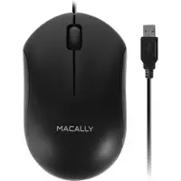 Macally QMouse Optische USB muis Zwart