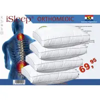 ISleep OrthoMedic Box Hoofdkussen Set (4 Stuks) - 50x60x10 cm - Wit