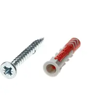 Fischer Cheville tous matériaux DuoPower 6x30 + Vis - Boite de 50 - 555106