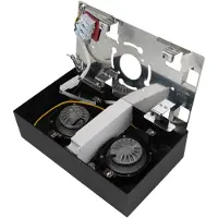 The Light Group Downlight DL04 Surface X2, dimbaar, zwart, Werkkamer / Kantoor, Aluminium, downlight