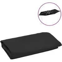 vidaXL - Vervangingsdoek - voor - zweefparasol - 350 - cm - zwart
