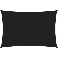 vidaXL Zonnescherm rechthoekig 2x4 m oxford stof zwart