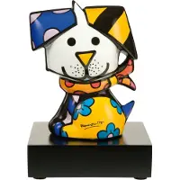 Goebel - Romero Britto | Decoratief beeld / figuur Coco 13 | Porselein - Pop Art - 13cm
