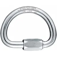 BEAL Maillon Semi Circular Galva Karabijnhaak Zilver 10 mm
