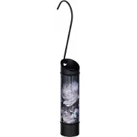 Wenko luchtbevochtiger Pioenrozen 20 cm RVS zwart/roze 2-delig