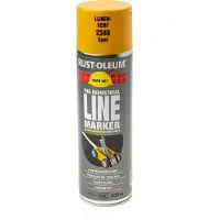 Rust-Oleum 2348 Hard Hat Lijnenverf Spuitbus - Geel - 0,5L