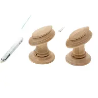 Intersteel Knopkruk Tondo met randje - hout