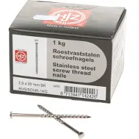 HJZ Schroefnagel Bk 3,9X80Mm Rvs 1Kg (161)
