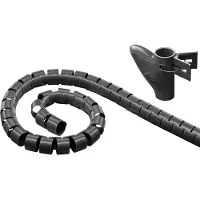Goobay Spiraalband | | 2.5 meter (Zwart)