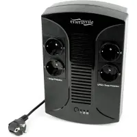 24.Se UPS noodstroomvoeding met 4 aansluitingen - 650VA - 390W / zwart