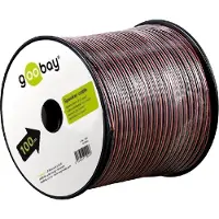 Goobay Luidspreker kabel (CCA) | 2x 1,00mm² | rood/zwart | 100 meter