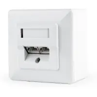 24hShop Cat 6 wandcontactdoos - inbouw en opbouw - UTP