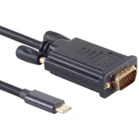 S-Impuls USB-C naar VGA kabel met DP Alt Mode (1920 x 1200) / zwart - 1 meter