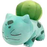 Jazwares 18” Pluche Slapende Bulbasaur - Knuffelige Must Have Fans - Pluche voor Reizen, Autoritten, Dutjes en Speeltijd