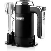 WESTINGHOUSE Retro Handmixer – 6 snelheden + turbofunctie – Gardes & Deeghaken – Met opbergstandaard – 350W – Rood