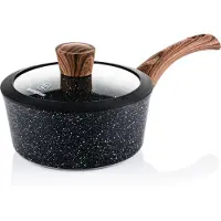 WESTINGHOUSE Steelpan Inductie - Ø20 cm - Black Marble Wood - Speciale Editie