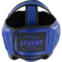 Legend Sports Hoofdbeschermer blauw skintex