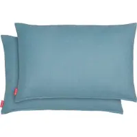 Blumtal Chenille Kussenslopen - Set van 2 - Zacht en met Blinde Rits - Kussenhoes 40 x 60, Storm Blue - Blauw