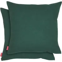 Blumtal Chenille Kussenslopen - Set van 2 - Zacht en met Blinde Rits - Kussenhoes 60 x 60, Botanical Green - Groen