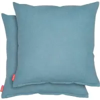 Blumtal Chenille Kussenslopen - Set van 2 - Zacht en met Blinde Rits - Kussenhoes 60 x 60, Storm Blue - Blauw