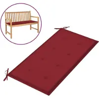 vidaXL Tuinbankkussen 100x50x3 cm oxford stof wijnrood