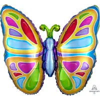Amscan Folieballon Vlinder 63 X 63 Cm Blauw