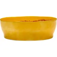 Serax Ottolenghi Feast saladeschaal Ø27,5 cm Yellow stripes-red