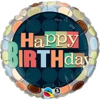 Qualatex 18 inch happy birthday ballon