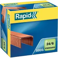 Rapid Nieten 24/6 verkoperd standaard 5000st | 10 stuks