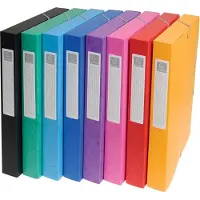 Exacompta Archiefdoos 50300E A4 Gemarmerd karton 25 (B) x 33 (H) cm Kleurenassortiment 2.5 cm 8 Stuks