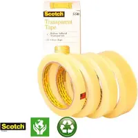 Scotch Plakband Crystal Clear 550 Transparant 19 mm (B) x 66 m (L) PP (Polypropeen) 8 Rollen