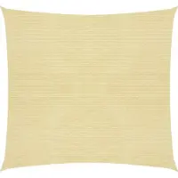 vidaXL Zonnezeil 160 g/m² 4,5x4,5 m HDPE beige