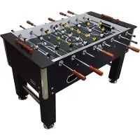 Toptable Voetbaltafel Big Black Carbon met 5 kurken bal extra