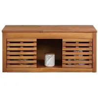 Vente-Unique.nl Hangende wastafelmeubel van acaciahout - 90 cm - PENEBEL