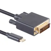 S-Impuls USB-C naar DVI kabel met DP Alt Mode (1920 x 1200) / zwart - 1,8 meter