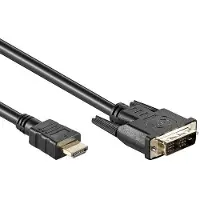 Value monitorkabel DVI (18+1) / HDMI M/M, zwart, 10 m