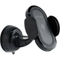 EnerGenie draadloze autolader met houder voor smartphones / zwart