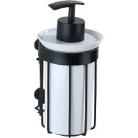 Wenko Zeepdispenser Classic Plus Zwart 9x16,5x8cm