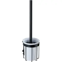 Wenko Classic Plus toiletborstelhouder zwart