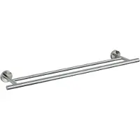 Wenko Bosio handdoekstang duo RVS mat