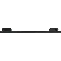 Wenko Turbo-Loc Handdoekhouder Orea Uno RVS zwart mat 60cm breed - Handdoekrek - Bevestigen zonder boren - Zelfklevend - 10 jaar garantie