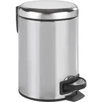 Wenko Roestvrij Staal 22444100 Prullenbak 3l
