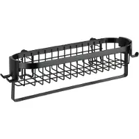 Wenko Douchemand Met Haakjes Classic Plus 35x10,5x12,5cm Zwart