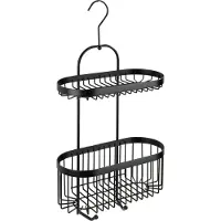 Wenko Doucherek Tweelaags Classic Plus Zwart 26,5x47x12,5cm