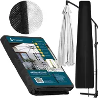 Springos Parasolhoes | Vorstbestendig | Waterbestendig | 50 x 70 x 40 cm | Zwart
