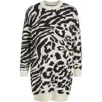 Vila VIALIRA - L/S Jacquard Knit Dress - Opstaande hals - M (5713789885649)