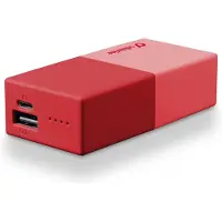 Cellularline #StyleColor powerbank - Lithium 5000 mAh - Universeel voor alle smartphones - Rood
