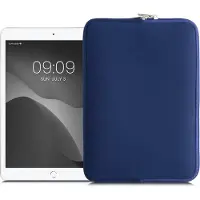 Kwmobile universele tablet hoes - Stevige stijlvolle hoes voor tablets - Neopreen tablet sleeve - geschikt voor 9,7"-11" Tablet - donkerblauw